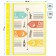 Folder with 10 A4 inserts, 160 μm, calligrata, with perforation, yellow