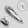 Kusachki - Mesipser manicure, mowed blade, 6 cm, silver color