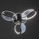 Astrid chandelier 3XLED 66W 3000-6000K RGB black 60x60x8cm