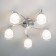 Ceating chandelier Citilux "Christie" CL152157, 54x54x19 cm, 5x75W, e27, gray color gray