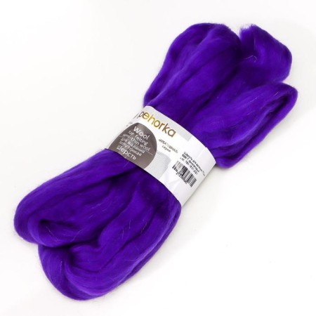 Fasting wool 100% half-toned wool 50g (698-t. Violet)-1