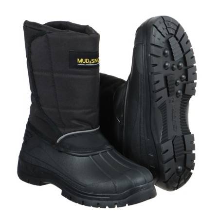 Combined winter boots (snowbuses), heap+bike, black color, size 45-1