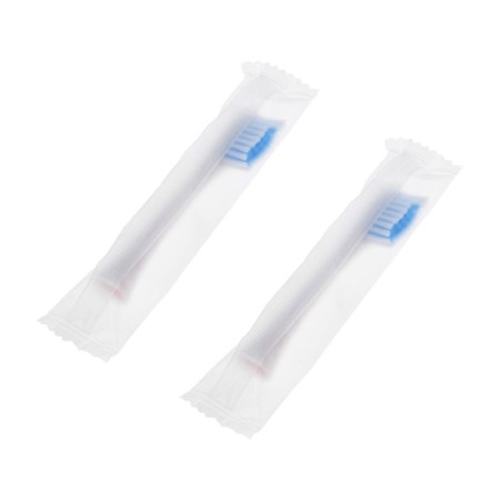 Luazon LP-005 electric toothbrush, vibrational, 2 nozzles, from battery, white-5