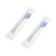 Luazon LP-005 electric toothbrush, vibrational, 2 nozzles, from battery, white