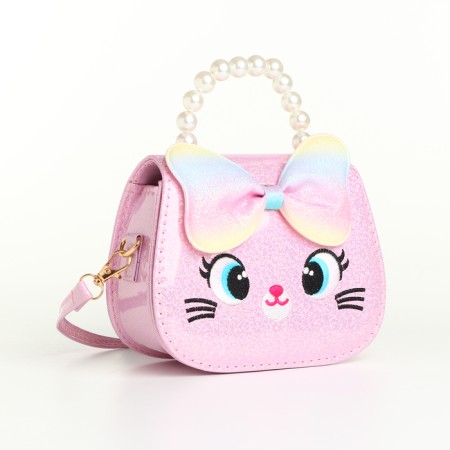 Baby bag on the valve, pink color