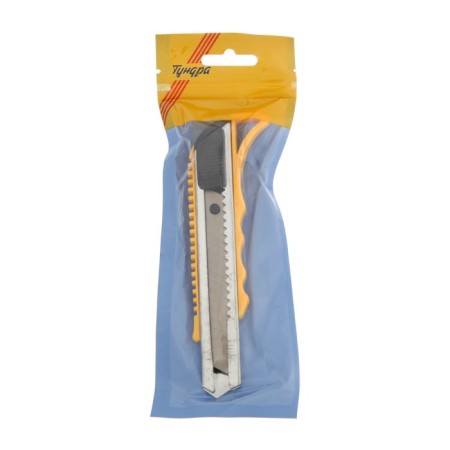 A universal tundra knife, a metal guide, a square latch, reinforced, 18 mm-7
