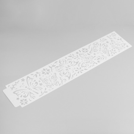 Tencil of border plastic "Butterflies" 60x12 cm-4