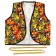 Carnival vest "Ivanushka" with a belt, black color