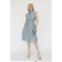 Viscose dress with a belt, size 42