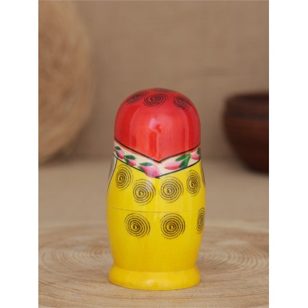 Matryoshka traditional 5 puppet small-3