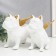 Polystone souvenir "Bulldogs with wings" white set 2 pcs 16.5x10.5x13.5 16.5x111.5x18.5 cm