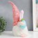 Doll Interior Light "Gnome in a cap with bunny ears, sequins" Pink 30x8x8 cm
