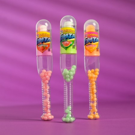 Caramel "Sweet Bit" with sugar dragees, assorted, 8 g-1
