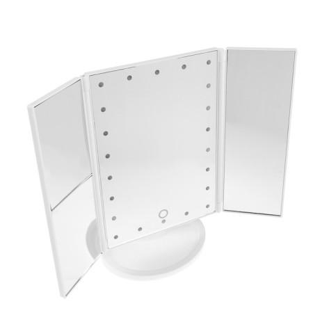 Mirror Luazon KZ-07, backlight, 30 × 18 × 7 cm, 22 diodes, 4haaa, (not in the kit), white-3