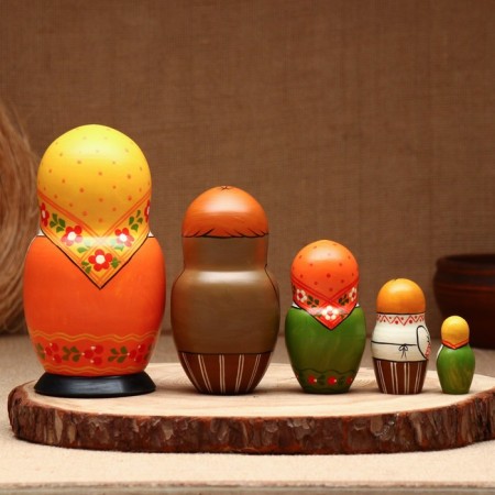 Nesting doll "Old Russian nesting doll", 5 puppet, suite-5
