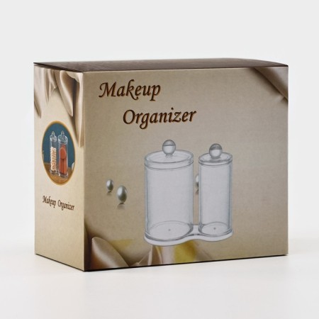 Organizer for cotton sticks and disks "The most wonderful", 13.5 x 14 cm, 2 in 1-4