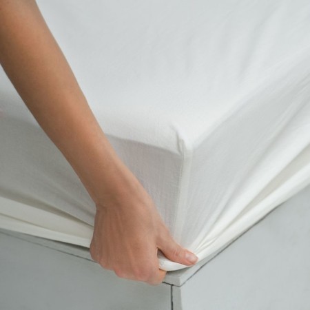 Boyle elastic sheet, size 200x160x25 cm, white color-1