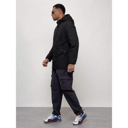 Male demi -season park, size 54, black color-8