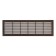 Ventilation grate Zein Lux L73, 73 x 232 mm, inexhaustible, brown