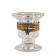 Glass candlestick, for high holy, 5 × 5.5 cm