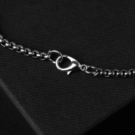 Unisex “bull” head, color black silver, 60 cm-4