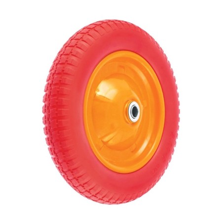 Polyurethane wheel, d = 340 mm, hub: diameter 16 mm, length 90 mm