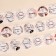 Stickers for flowers and gifts "be themselves", 4.4 x 4.4 cm, set 252 pcs.