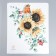 Sticker Plastic Interior color "Sunflower with a bird" 39x47 cm