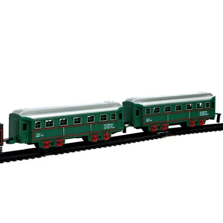 Classic railway, works from batteries, train and 4 cars in the kit-3