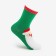 Women's socks "Frost red nose", green color, size 23-25