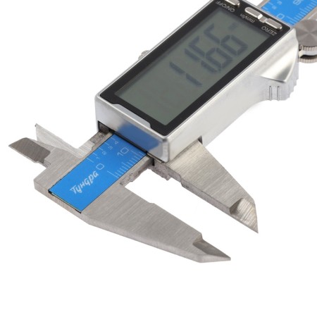 Electronic tundra of the pros, metal, with a depth meter, 150 mm-7