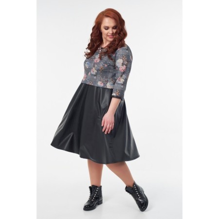 Women's dress, size 52, blue color-1