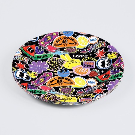 Disposable paper plate "stickers", 18 cm-2