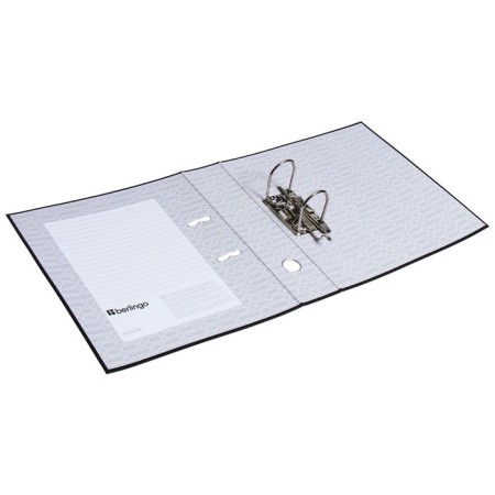 Berlingo 70 mm folder, boumvinyl, with a pocket on a spine, black-6