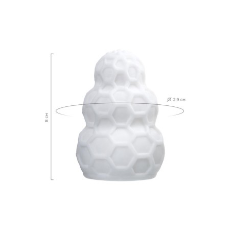 Masturbator A-Toys Flaff, TPE, white color, 8cm, D 2.9 cm-4