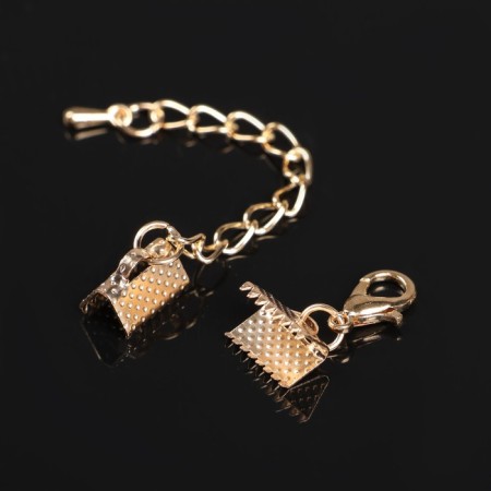 Build for the tape (pair) 10 mm, with a chain extension cord, color gold