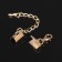 Build for the tape (pair) 10 mm, with a chain extension cord, color gold