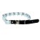 The collar is strict plate, adjustable, Osh 42-50 cm, mix of flowers
