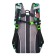 Youth backpack 43 x 29 x 18 cm, ergonomic back, Across 155, black/green 155-4