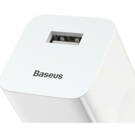 Charger Baseus BX02 Quick Charm USB, 3A, 24W, white-6