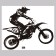 Sticker 3D interior motocross 57*50cm