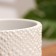 Flower Pot "Bead" White Cylinder No. 2, 1.8 liters