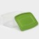 A set of food shares, 3 pcs: 1 l, 18.5 × 12 × 7 cm, rectangular, green color
