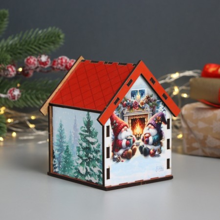 New Year's tea house "Fairytale well -being" 10.5x9.5x12 cm-1
