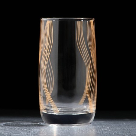 Golden Geometry glass, 330 ml-1