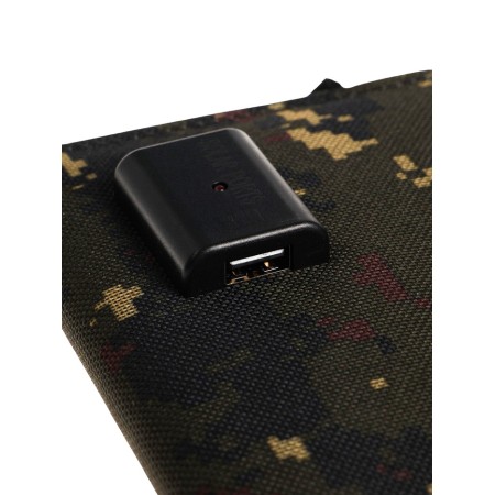 Solar panel for charging the phone, folding, 4 panels, 21 watts, 44 × 16.5 × 0.3 cm, khaki-7