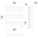 Terminus heated towel rail "Prato" P9, 500x700 mm, chrome
