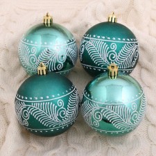 Set of balls plastic D-8 cm, 6 pcs 