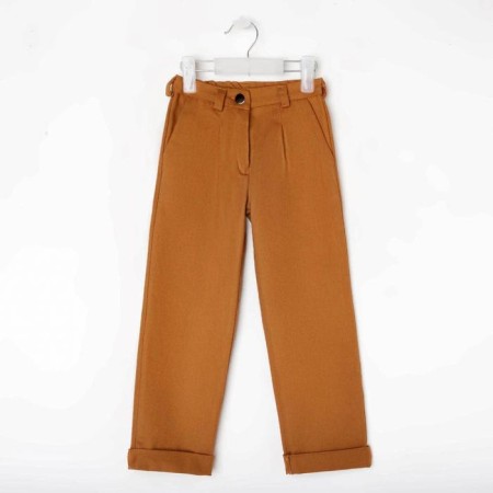 Джинсы для девочки MINAKU: Casual collection KIDS, цвет рыжий, рост 122 см-1