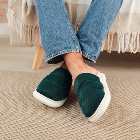 Male slippers, size 44-45, green color-1